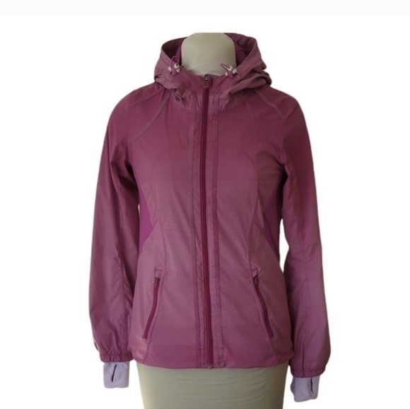 Lululemon Downtime Jacket Violaceous  Gradient Stripe - Picture 1 of 9